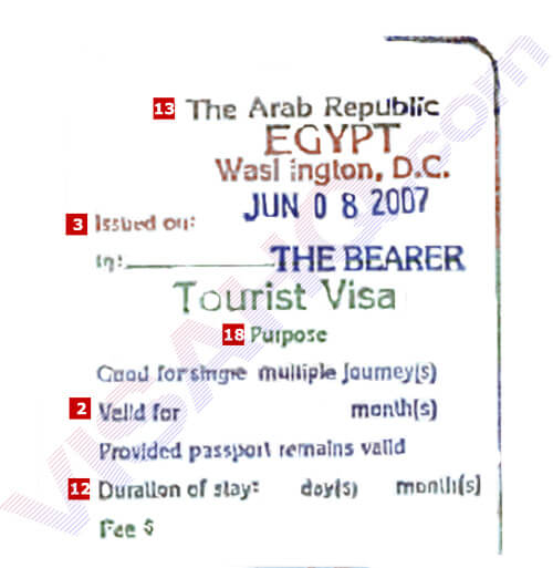 Egitto Visto