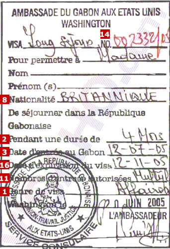 Gabon Visto Gabon Visto